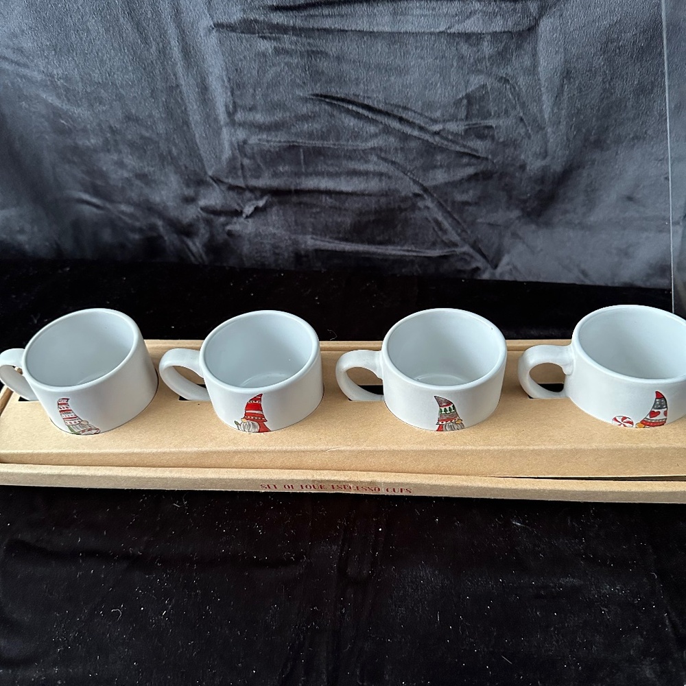 Sheffield Home set of 4  Gnome Espresso cups